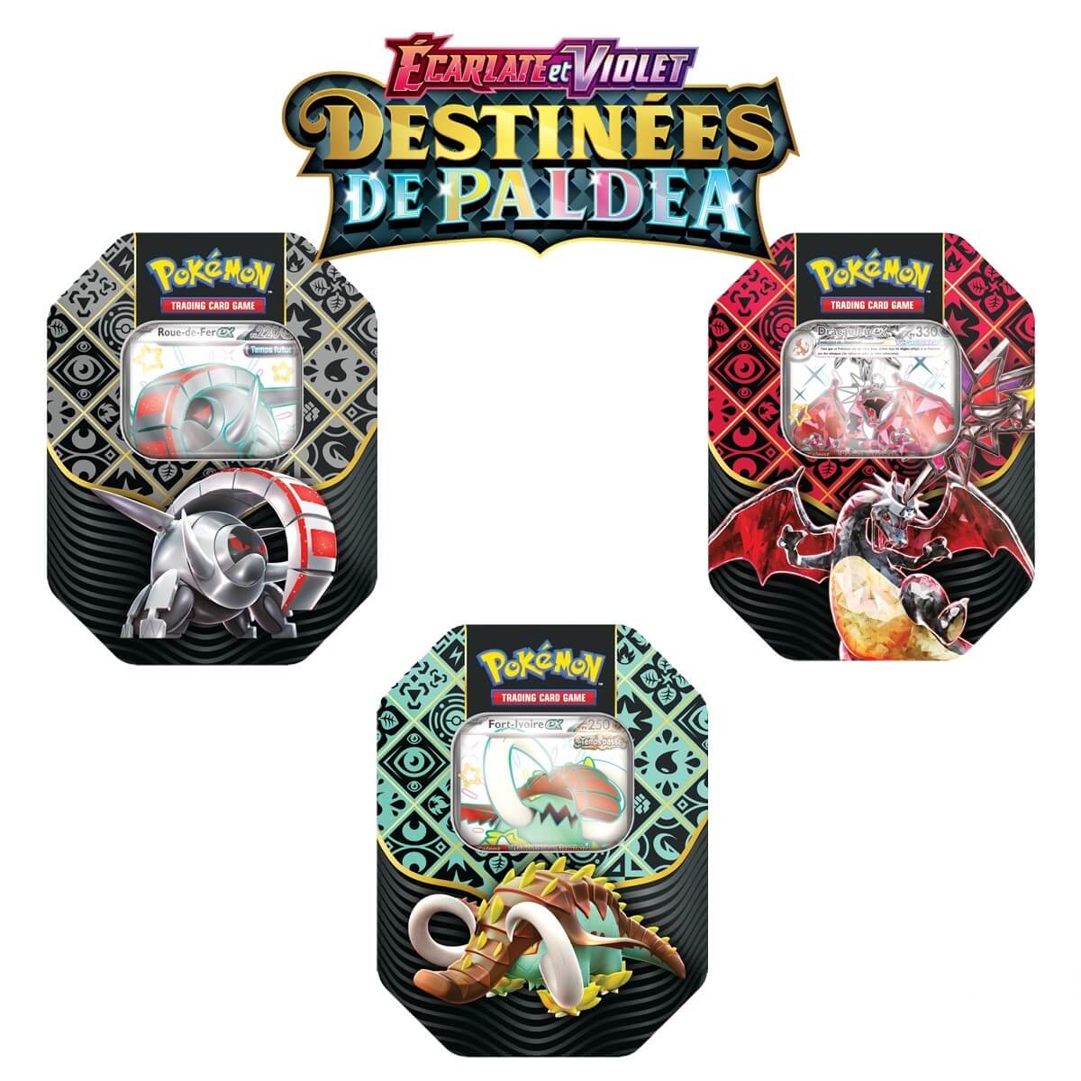 Lot 3 Coffret-Premium Destinées de Paldéa Pokémon - EV4.5 [F