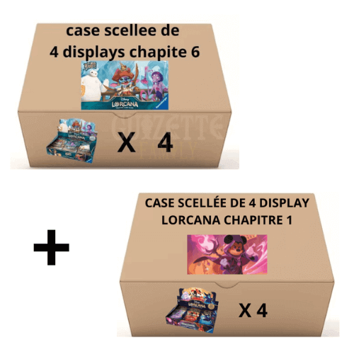 visuel case de display lorcana chapitre 1 et chapitre 5